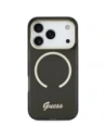 Etui Guess IML Script Metal MagSafe do Apple iPhone 17 Pro czarny