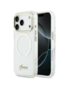 Etui Guess IML Script Metal MagSafe do Apple iPhone 17 Pro przezroczysty