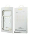 Etui Guess IML Script Metal MagSafe do Apple iPhone 17 Pro przezroczysty