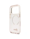 Etui Guess IML Script Metal MagSafe do Apple iPhone 17 Pro różowy