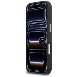 Etui Karl Lagerfeld Croco KL Script Logo MagSafe do Apple iPhone 17 Pro czarny