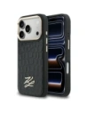 Etui Karl Lagerfeld Croco KL Script Logo MagSafe do Apple iPhone 17 Pro Max czarny