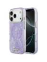 Etui Guess IML Shell Script Metal MagSafe do Apple iPhone 17 Pro Max fioletowy