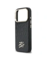 Etui Karl Lagerfeld Croco KL Script Logo MagSafe do Apple iPhone 17 Pro Max czarny