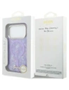 Etui Guess IML Shell Script Metal MagSafe do Apple iPhone 17 Pro Max fioletowy
