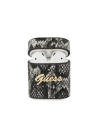 Guess Apple Tasche GUACA2PUSNSMLBK AirPods Hülle schwarz/schwarz Python Collection
