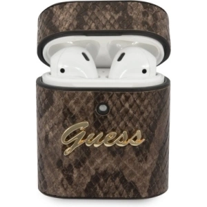 Kup Etui Guess GUACA2PUSNSMLBR Apple AirPods cover brązowy/brown Python Collection - GUE570BR - {ean13} - Sklep Home Screen