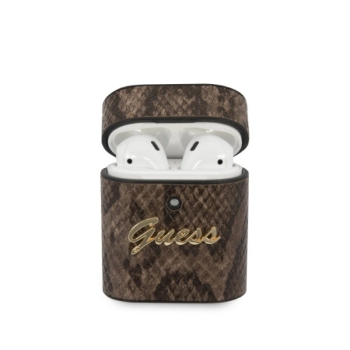 Kup Etui Guess GUACA2PUSNSMLBR Apple AirPods kryt hnědý/hnědá Python Collection - GUE570BR - {ean13} - Sklep Home Screen