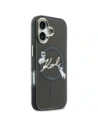 Etui Karl Lagerfeld IML Choupettes Karl Script Logo MagSafe do Apple iPhone 17 czarny