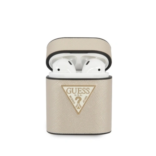 Kup Etui Guess GUACA2VSATMLLG husă pentru Apple AirPods bej Saffiano - GUE574BEI - {ean13} - Sklep Home Screen