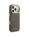 Etui Guess Perforated 4G MagSafe do Apple iPhone 17 Pro brązowy