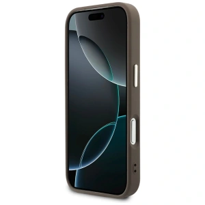 Etui Guess Perforated 4G MagSafe do Apple iPhone 17 Pro brązowy