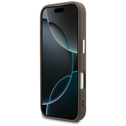 Etui Guess Perforated 4G MagSafe do Apple iPhone 17 Pro brązowy