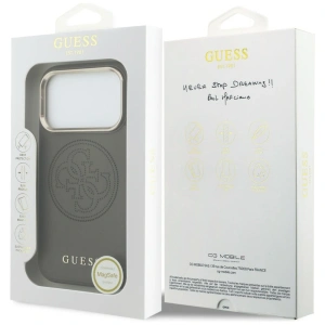 Etui Guess Perforated 4G MagSafe do Apple iPhone 17 Pro Max brązowy