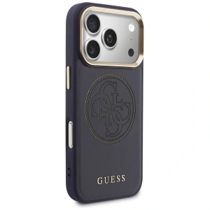 Etui Guess Perforated 4G MagSafe do Apple iPhone 17 Pro niebieski