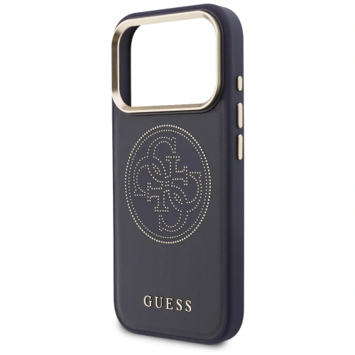 Etui Guess Perforated 4G MagSafe do Apple iPhone 17 Pro niebieski