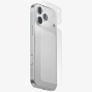 Ochrona modułu aparatu i tylnego panelu UNIQ Optix Aeroshield+ Camera Module Protector do Apple iPhone 17 Pro przezroczysty