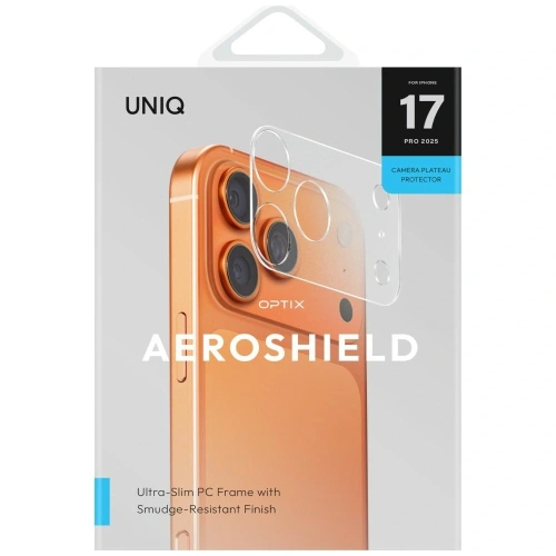Ochrona modułu kamery aparatu UNIQ Optix Aeroshield Camera Module Protector do Apple iPhone 17 Pro przezroczysty