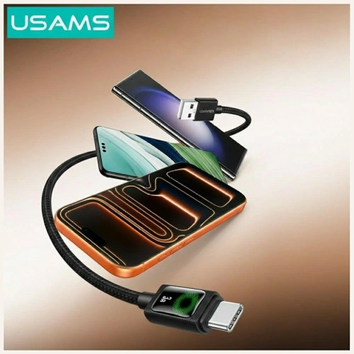 Kabel USAMS U92 18W USB-C / USB-A 1.2m czarny