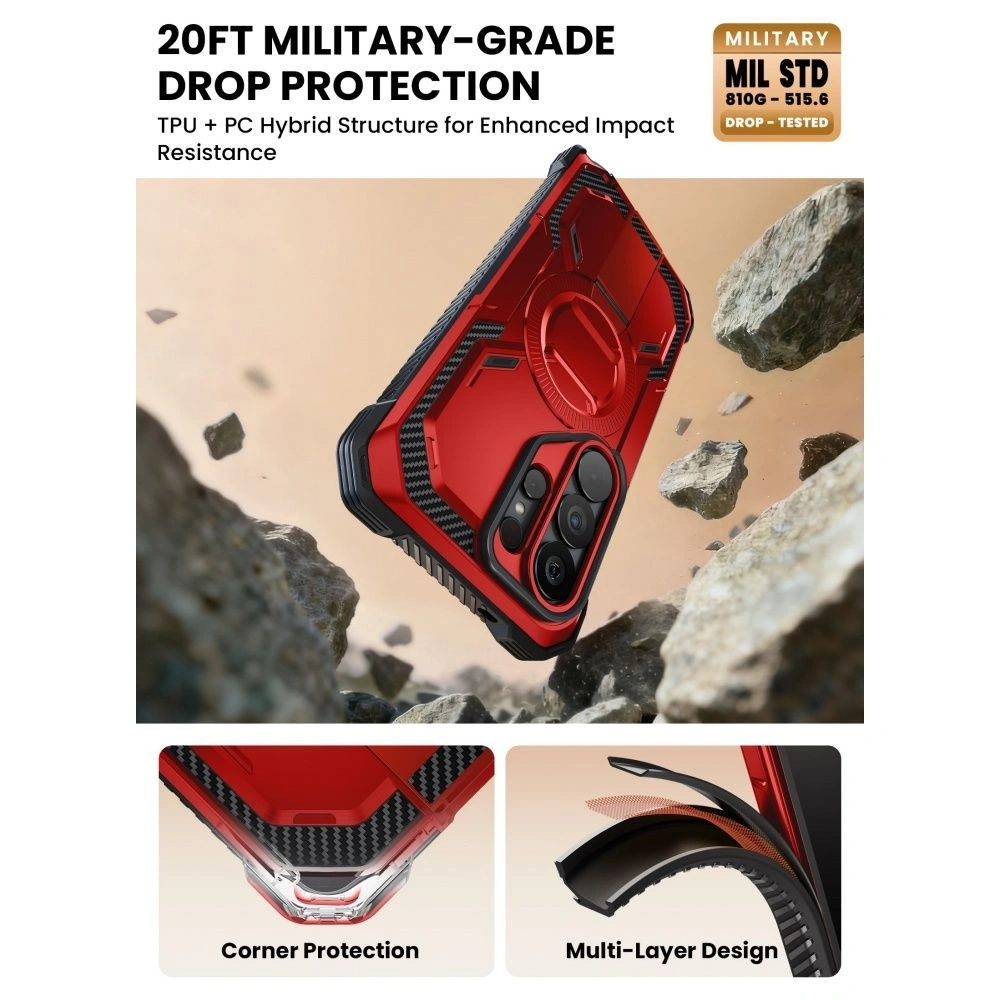 Etui Supcase IBLSN Armorbox Mag MagSafe do Samsung Galaxy S26 Ultra Ruddy