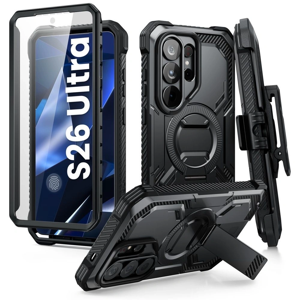 Etui Supcase IBLSN Armorbox Clip Mag MagSafe do Samsung Galaxy S26 Ultra Black