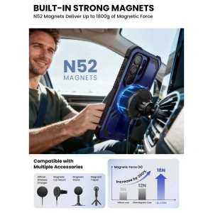 Etui Supcase IBLSN Armorbox Clip Mag MagSafe do Samsung Galaxy S26 Ultra Cobalt