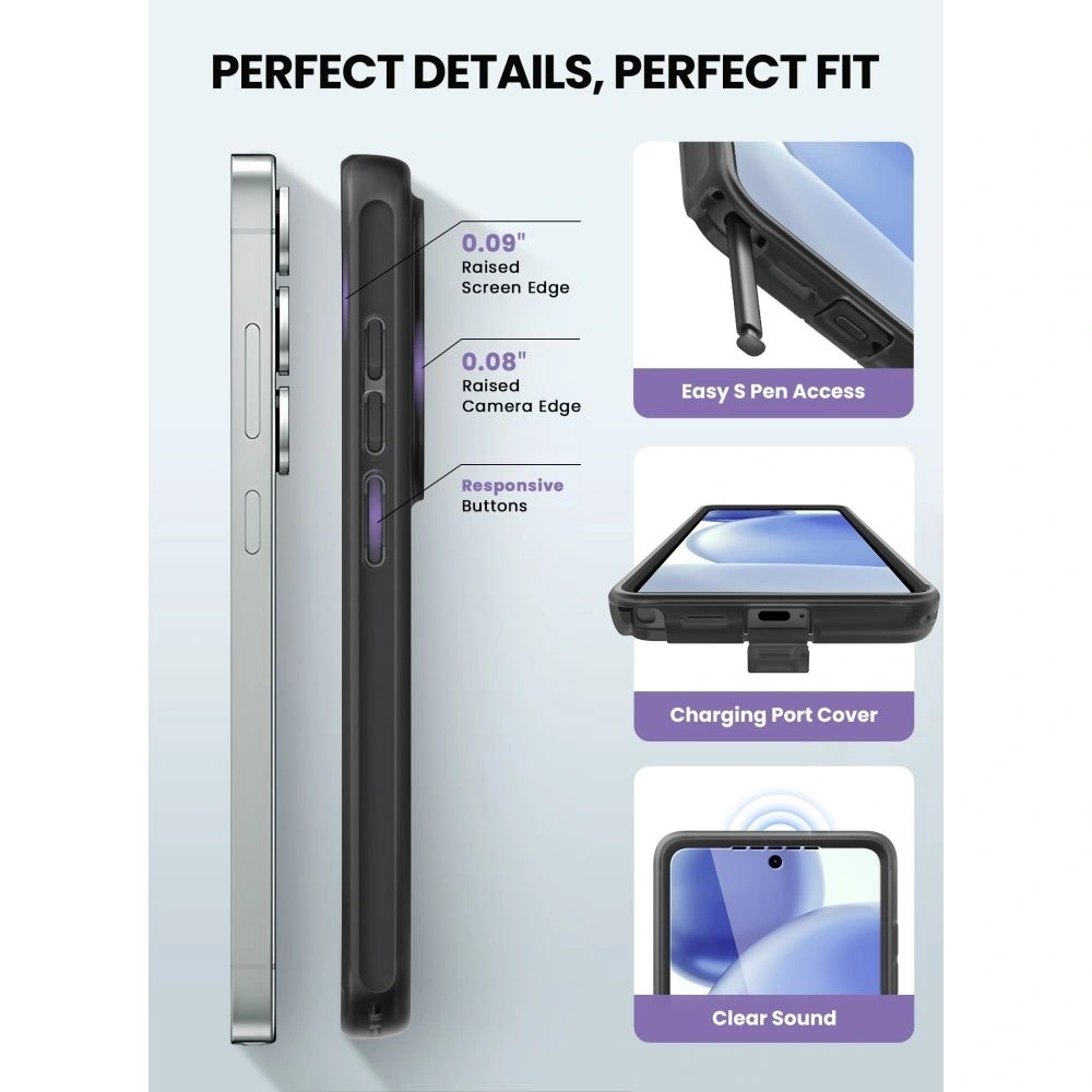 Etui Supcase Cosmo Mag MagSafe do Samsung Galaxy S26 Ultra Frost Black