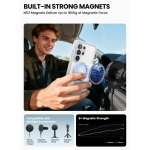 Etui Supcase Cosmo Mag MagSafe do Samsung Galaxy S26 Ultra Frost Clear