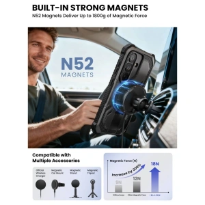 Etui Supcase IBLSN Armorbox Mag MagSafe do Samsung Galaxy S26 Black