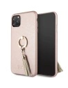 Guess GUHCN65RSSARG Apple iPhone 11 Pro Max rosegold hard case Saffiano with ring stand