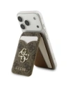 Portfel z lusterkiem Guess 4G Stand & Mirror MagSafe brązowy