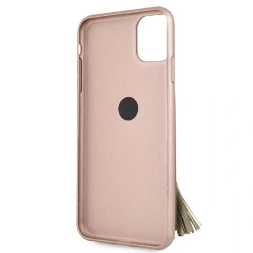 Kup Etui Guess GUHCN65RSSARG Apple iPhone 11 Pro Max roz-aurie/rosegold carcasă tare Saffiano cu suport pentru inel - GUE581RS - {ean13} - Sklep Home Screen