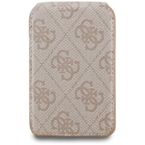 Portfel z lusterkiem Guess 4G Stand & Mirror MagSafe różowy