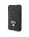 Zestaw portfel + hand strap Guess triangle MagSafe czarny