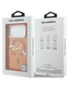 Etui Karl Lagerfeld IML Choupettes Karl Script Logo MagSafe do Apple iPhone 17 Pro pomarańczowy