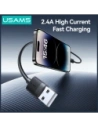 Kabel USAMS U94 12W Lightning / USB-A 1m czarny