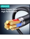 Kabel USAMS U94 18W USB-C / USB-A 1m czarny