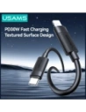 Kabel USAMS U94 30W USB-C / Lightning 1m czarny