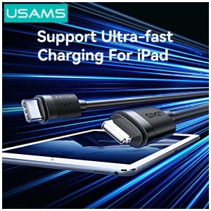 Kabel USAMS U94 30W USB-C / Lightning 1m czarny