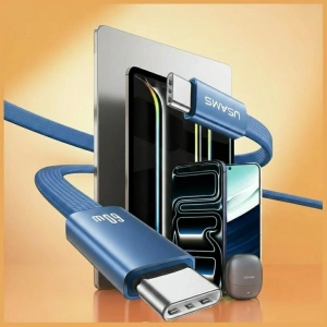Kabel USAMS U96 60W USB-C / USB-C 1.2m niebieski