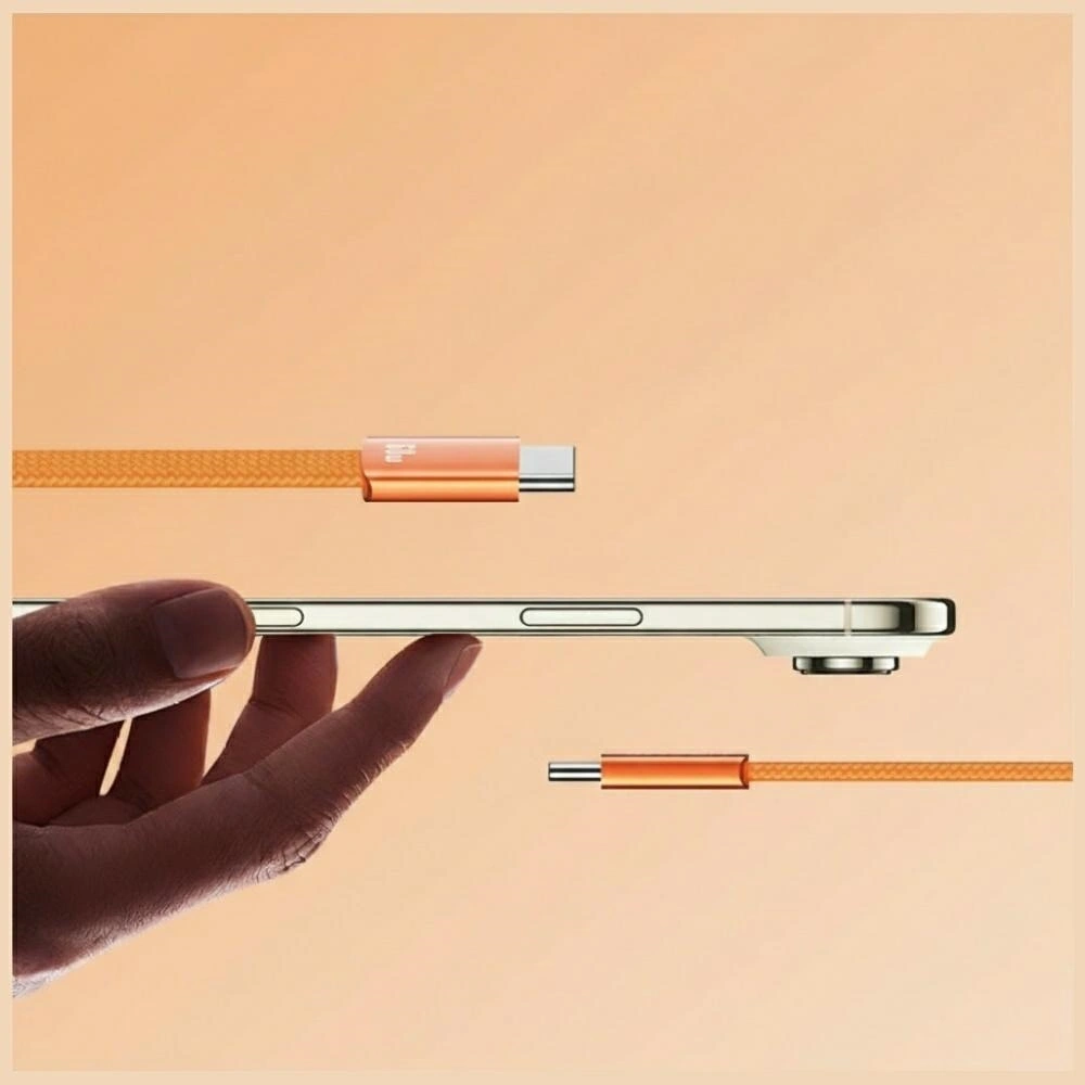 Kabel USAMS U96 60W USB-C / USB-C 1.2m pomarańczowy