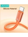 Kabel USAMS U97 60W USB-C / USB-C handstrap 30cm pomarańczowy