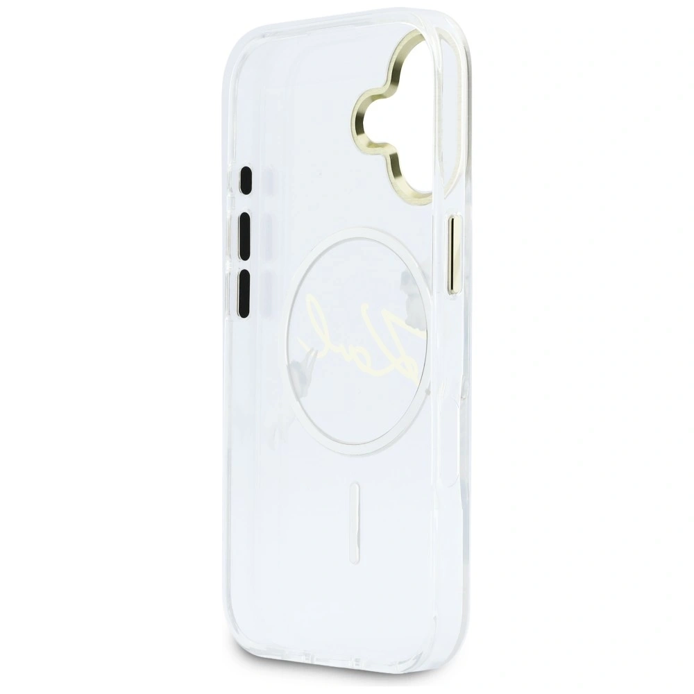 Etui Karl Lagerfeld IML Choupettes Karl Script Logo MagSafe do Apple iPhone 17 przezroczysty