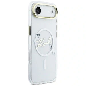 Etui Karl Lagerfeld IML Choupettes Karl Script Logo MagSafe do Apple iPhone Air przezroczysty