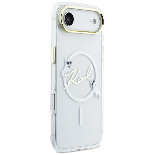 Etui Karl Lagerfeld IML Choupettes Karl Script Logo MagSafe do Apple iPhone Air przezroczysty