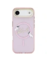 Etui Karl Lagerfeld IML Choupettes Karl Script Logo MagSafe do Apple iPhone Air różowy