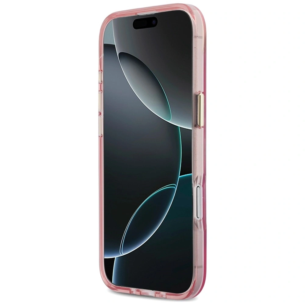 Etui Karl Lagerfeld IML Choupettes Karl Script Logo MagSafe do Apple iPhone Air różowy