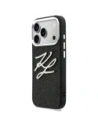 Etui Karl Lagerfeld IML Glitter KL Diamond Logo do Apple iPhone 17 Pro czarny