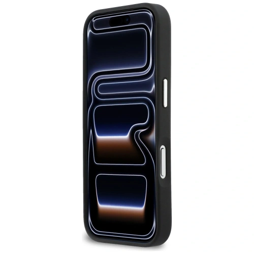 Etui Karl Lagerfeld IML Glitter KL Diamond Logo do Apple iPhone 17 Pro czarny