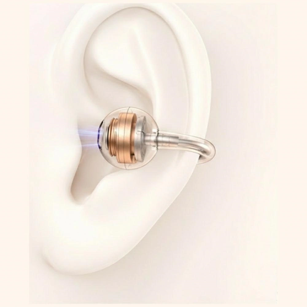 Bezprzewodowe słuchawki TWS USAMS R03 Echo Clip-on Bluetooth 6.0 bezprzewodowe pomarańczowy